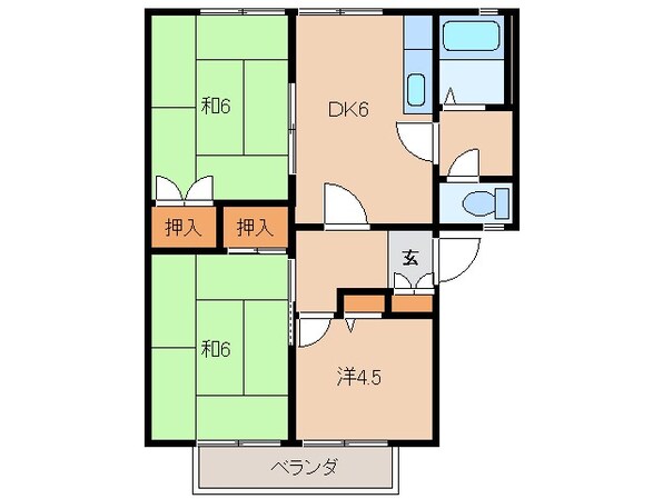 グリーンフル大淀の物件間取画像